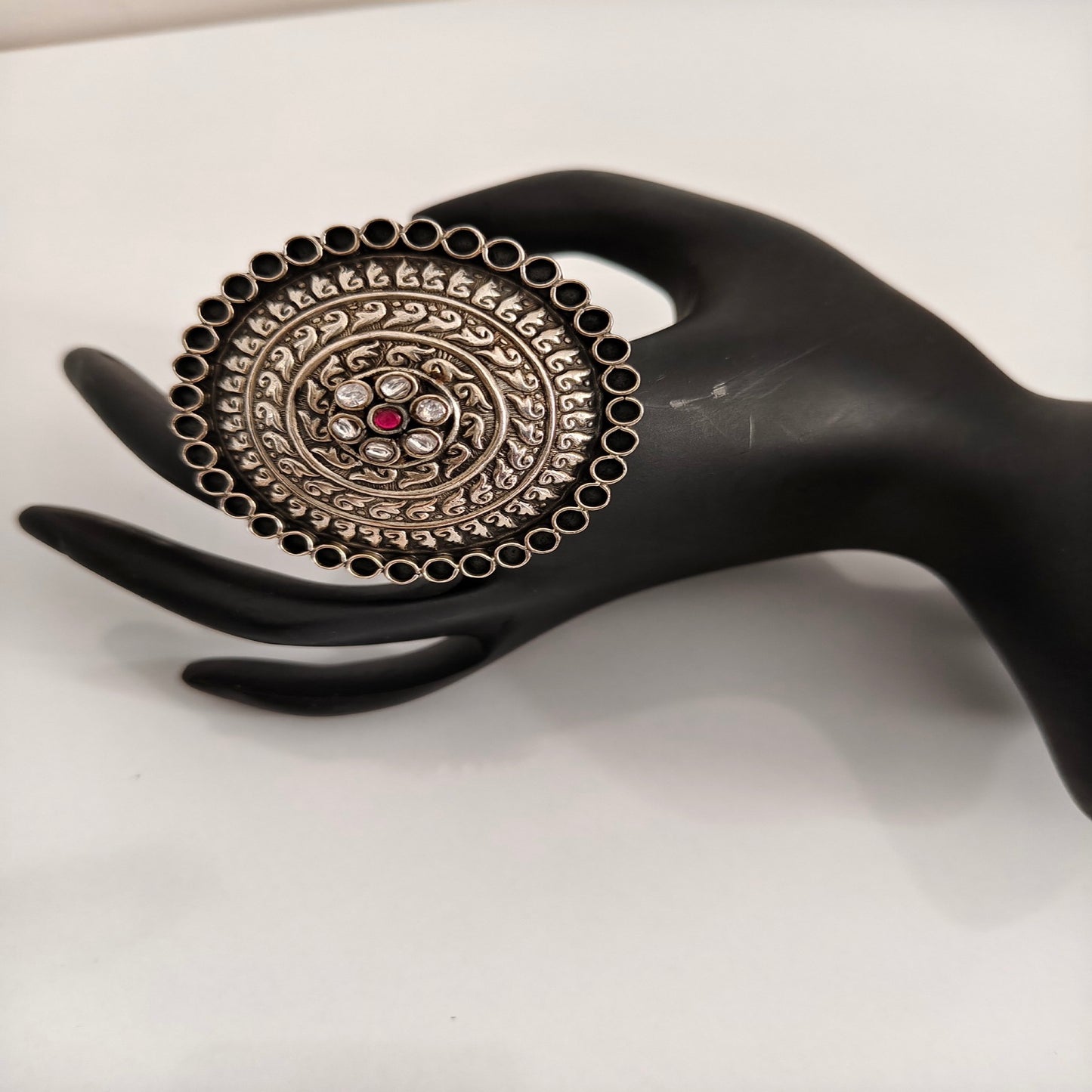 Vintage Mandala Statement Ring