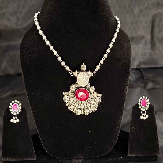Royal Heritage Red Stone Necklace Set