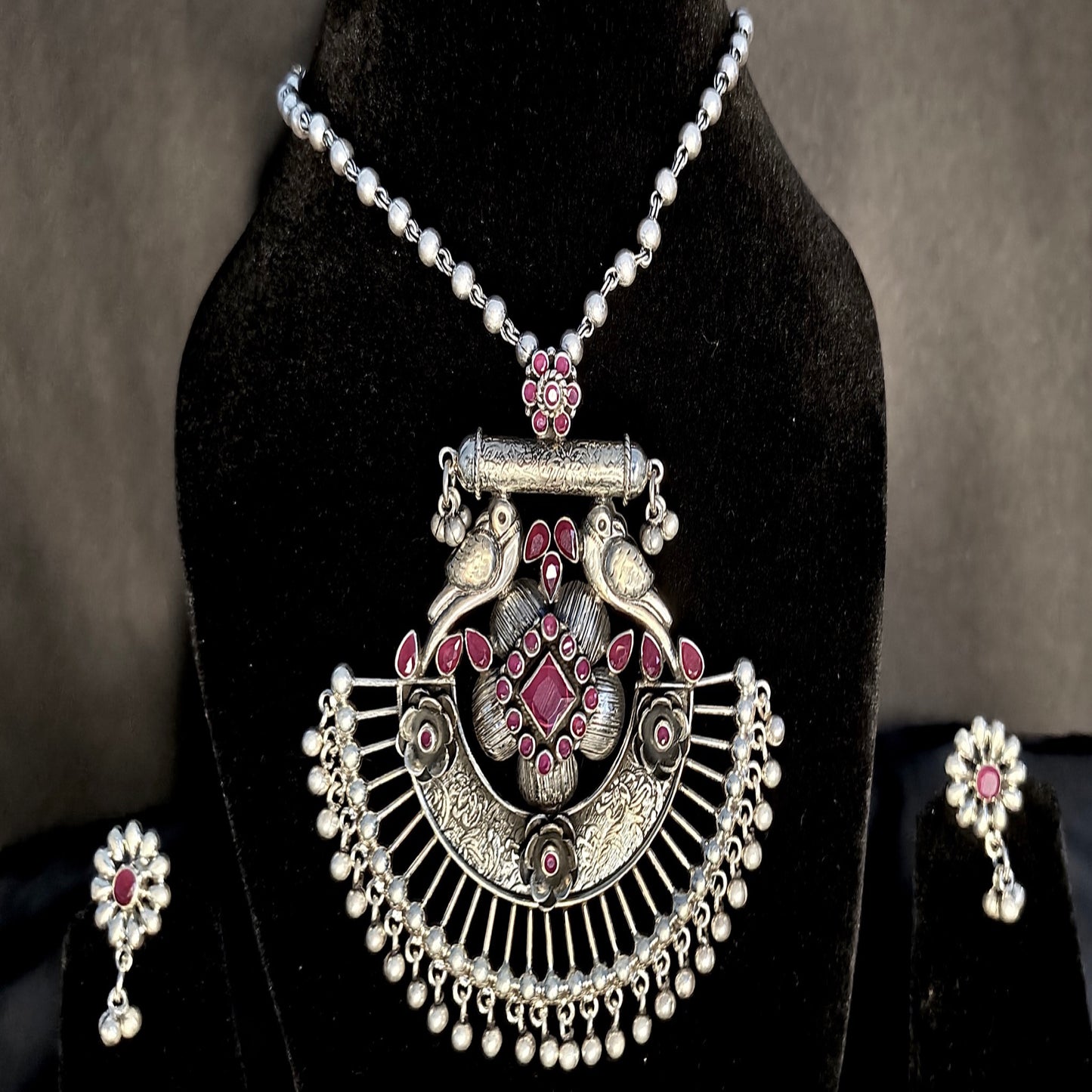 Peacock Princess Antique Necklace Set