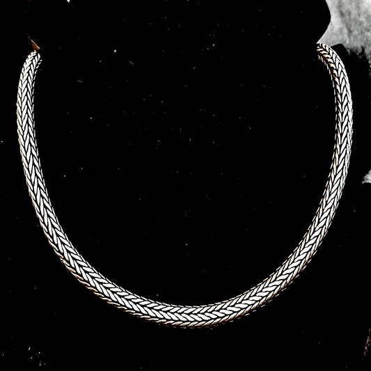 Classic Woven Choker in 925 Sterling Silver