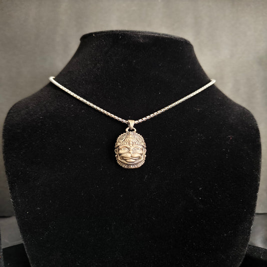 Hanuman Shakti Matte-Finish Face Pendant