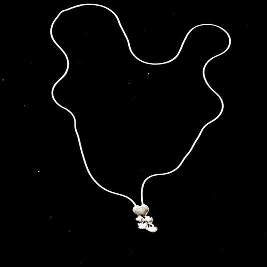 Twin Hearts Dangler Necklace