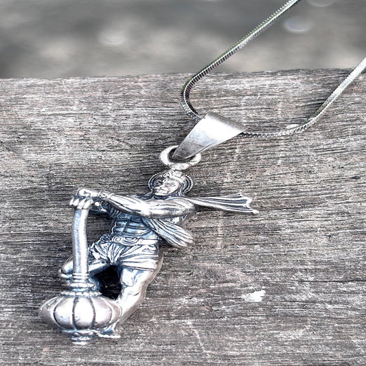 Veer Hanuman Matte-Finish Pendant