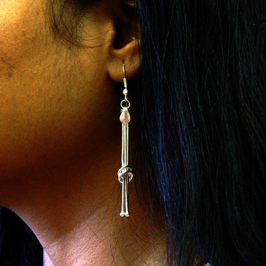 Triple Knot Dangling Earrings