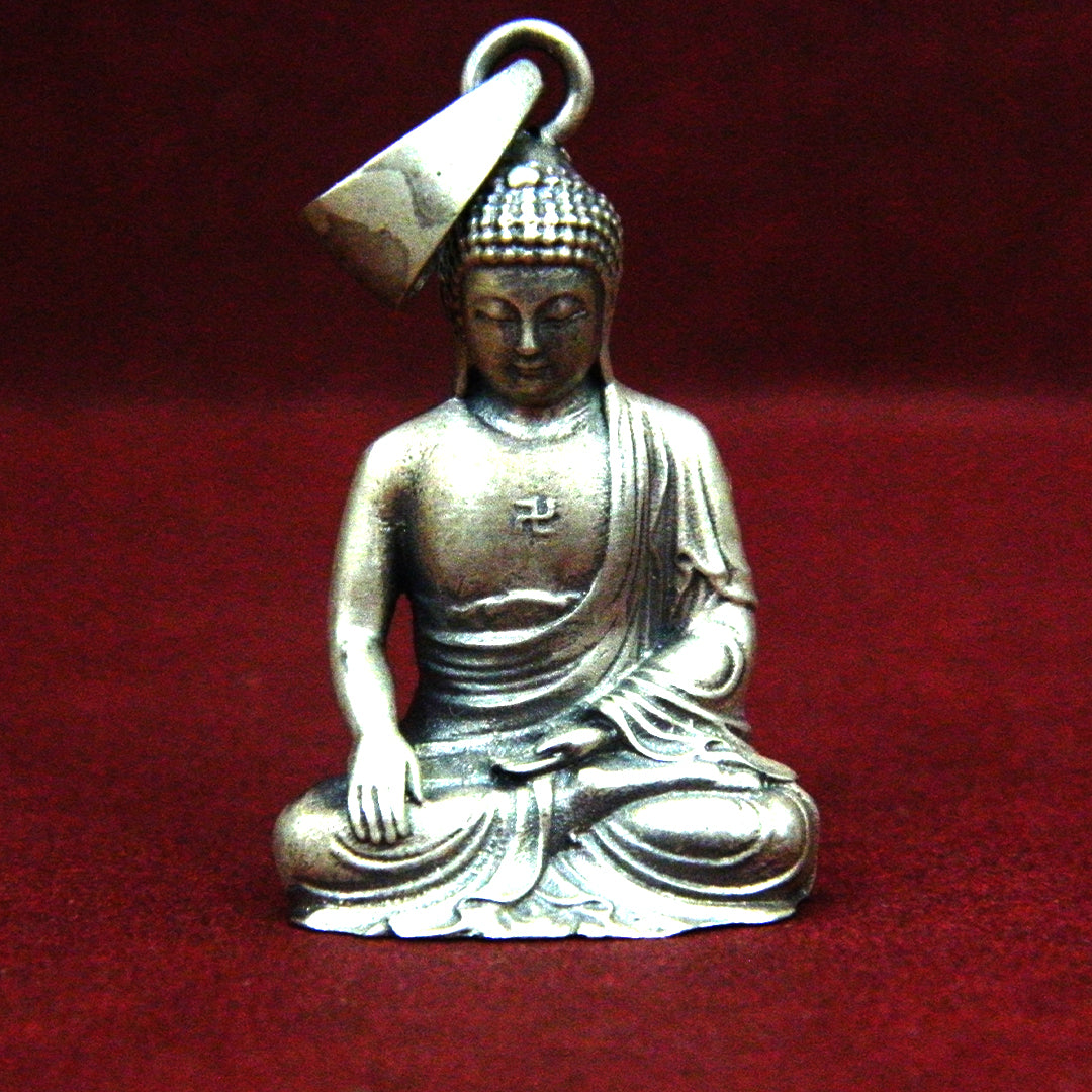 YurSilver Wisdom Buddha Profile Pendant