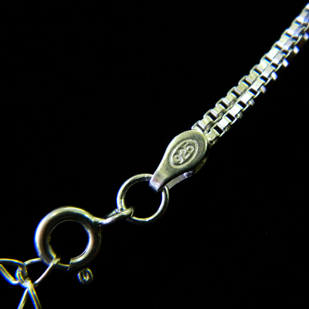 Box Link Tassel Knot Necklace