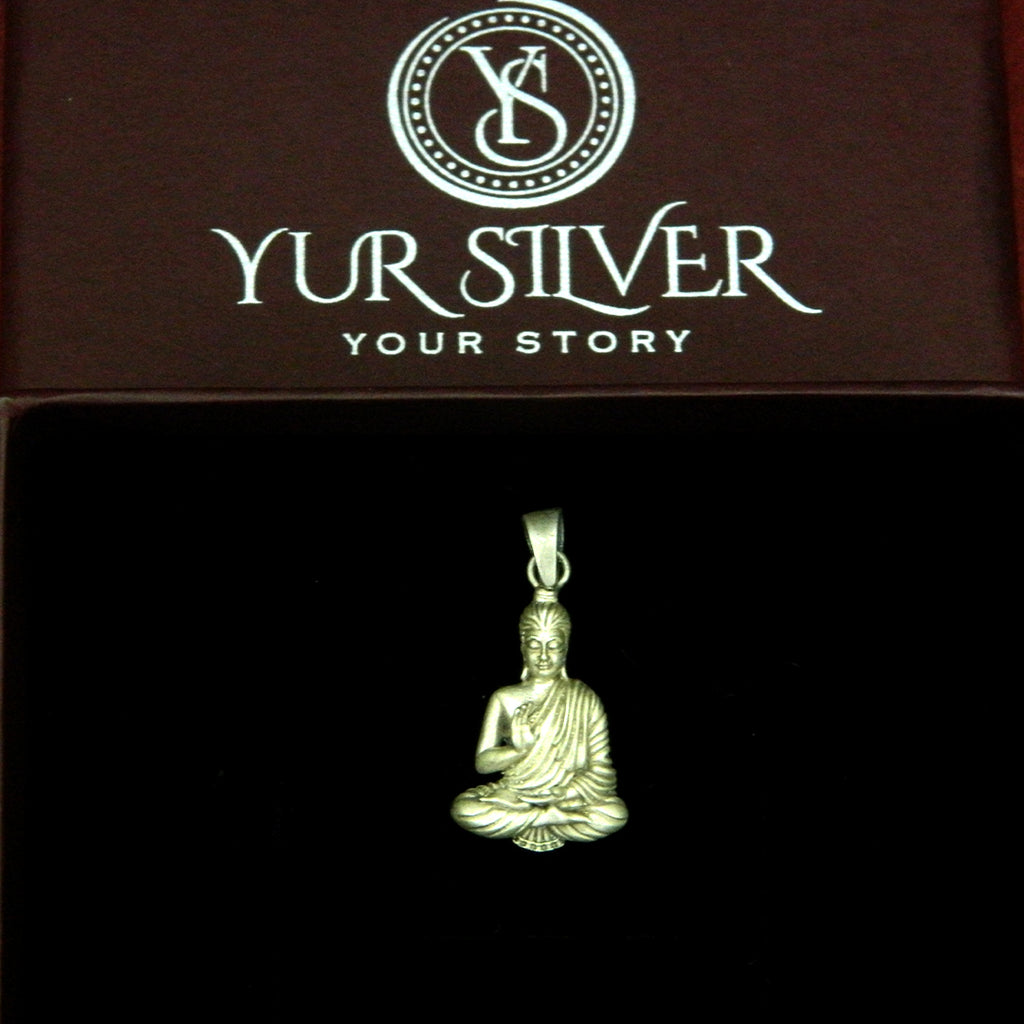 YurSilver Meditative Buddha Pendant
