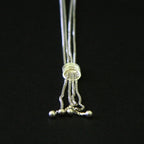 Box Link Tassel Knot Necklace