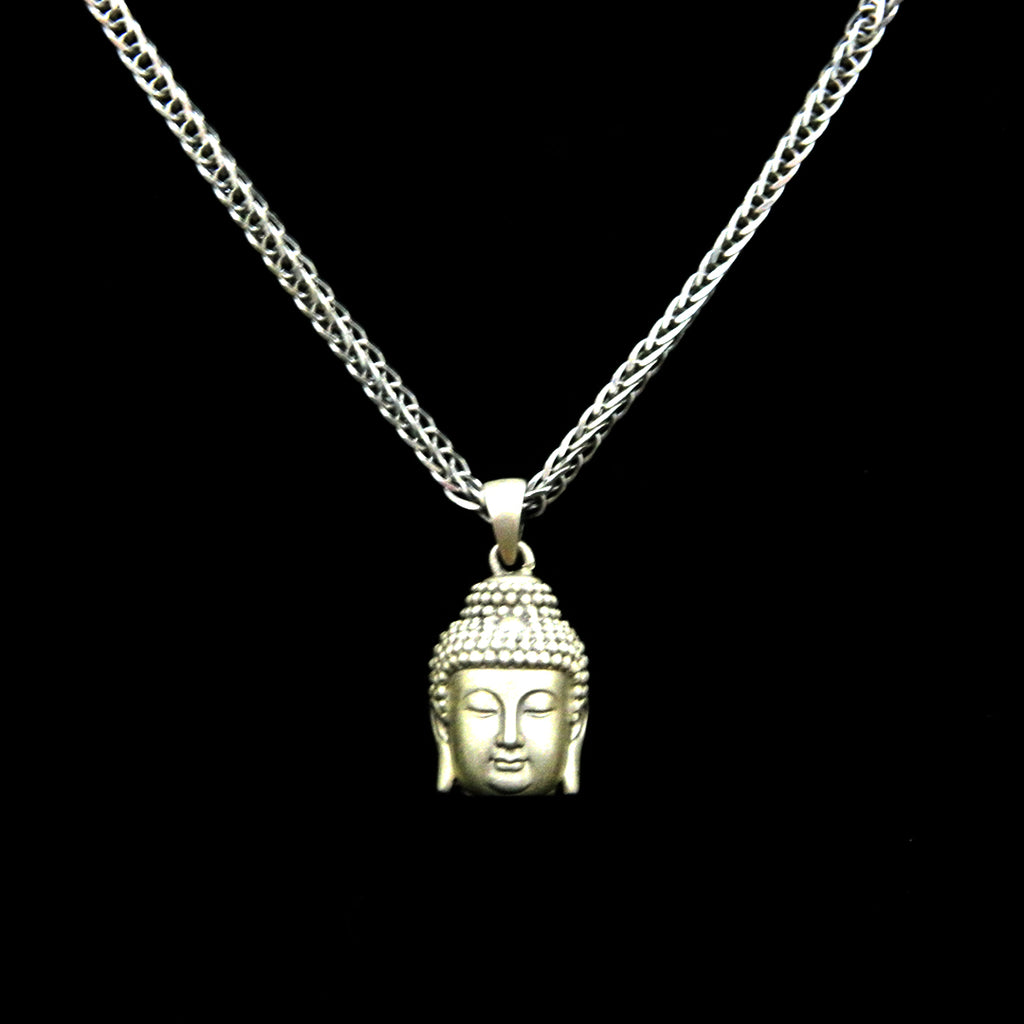 Peaceful Buddha Head Necklace