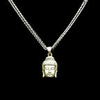Peaceful Buddha Head Necklace