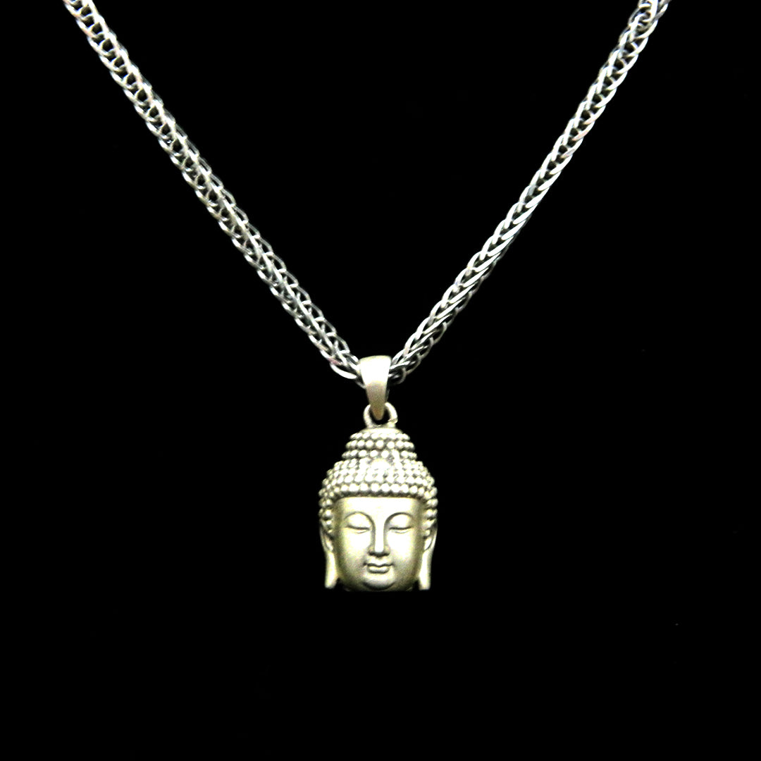 Peaceful Buddha Head Necklace