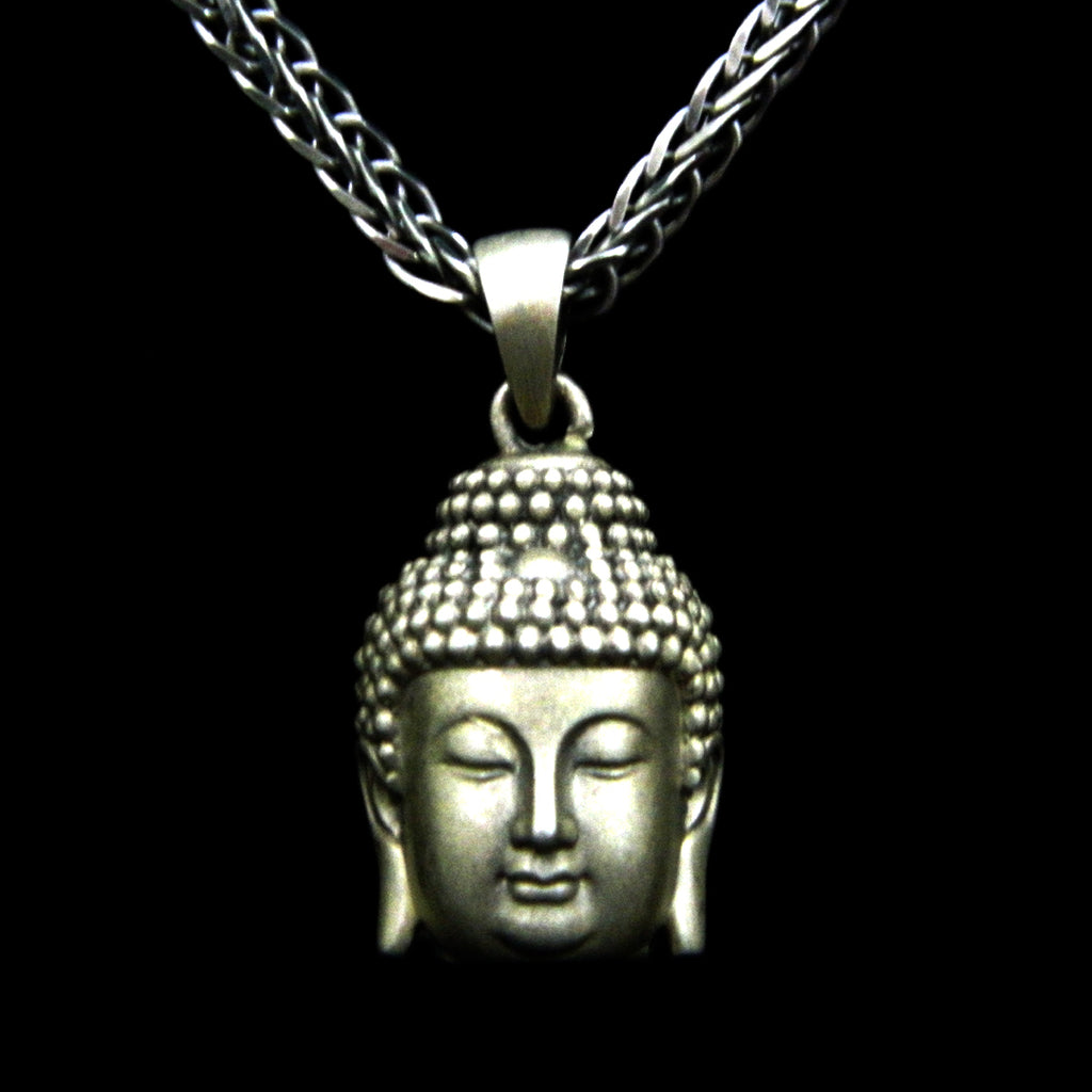 Peaceful Buddha Head Necklace