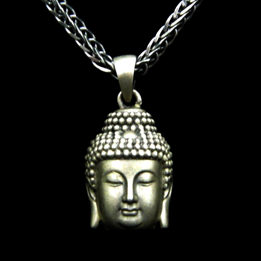 Peaceful Buddha Head Necklace