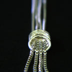 Box Link Tassel Knot Necklace