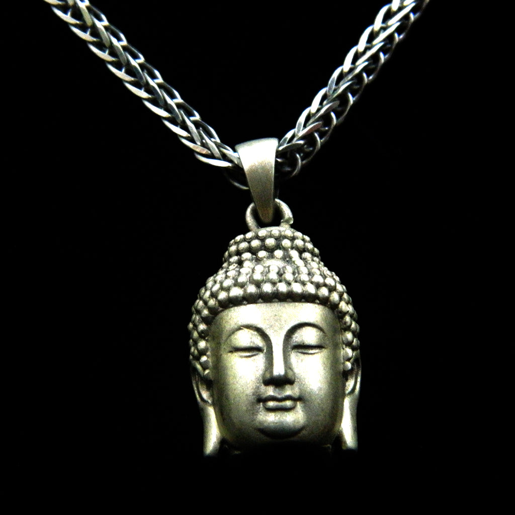 Peaceful Buddha Head Necklace