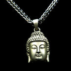 Peaceful Buddha Head Necklace