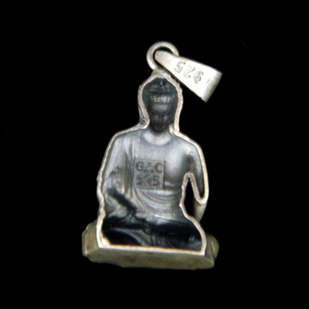 YurSilver Wisdom Buddha Profile Pendant
