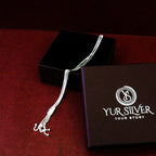 Box Link Tassel Knot Necklace