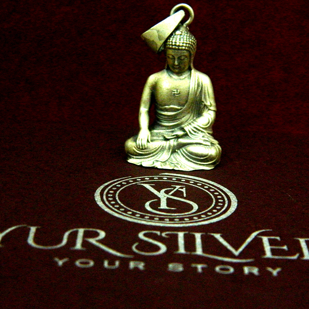 YurSilver Wisdom Buddha Profile Pendant