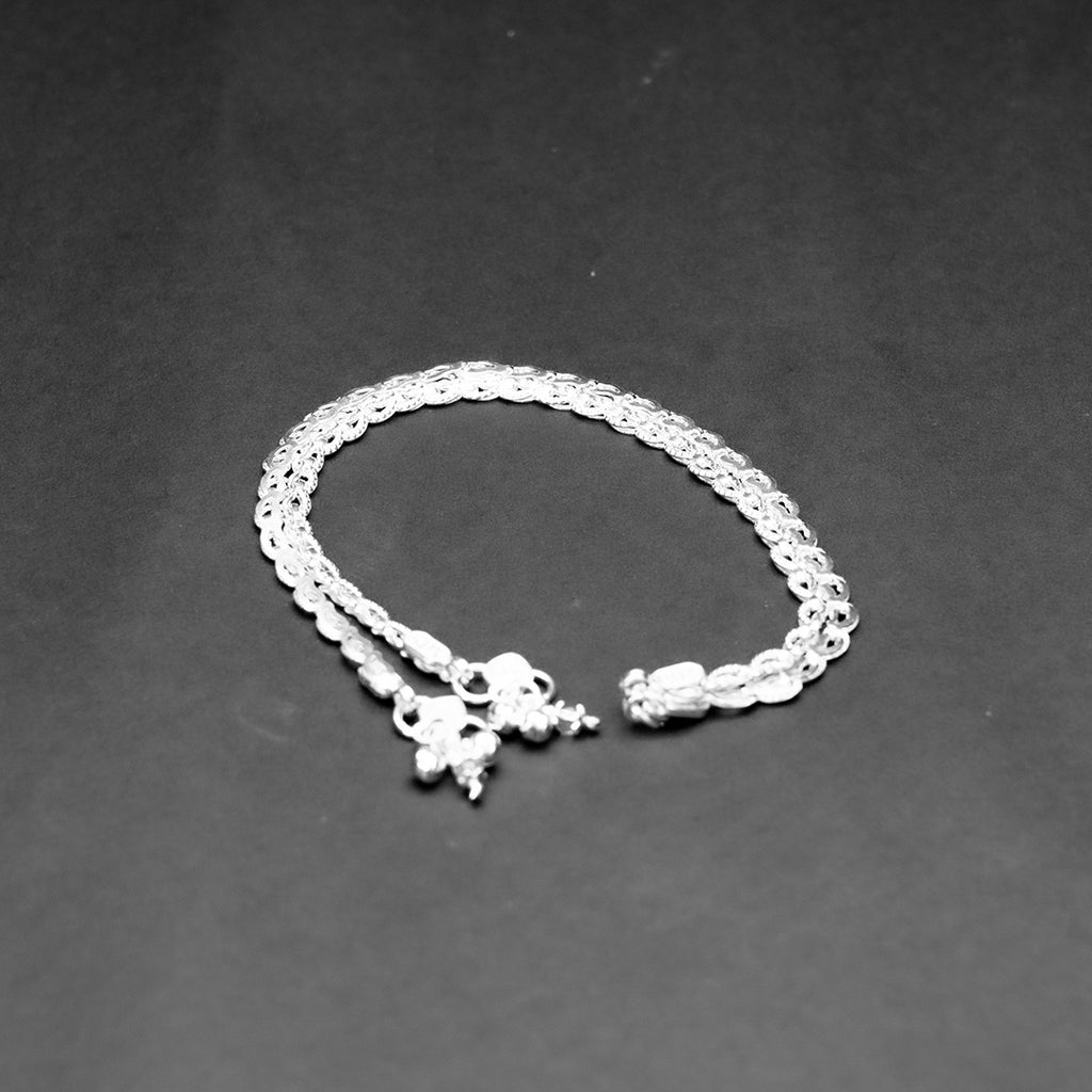 Traditional Silver Link Anklet