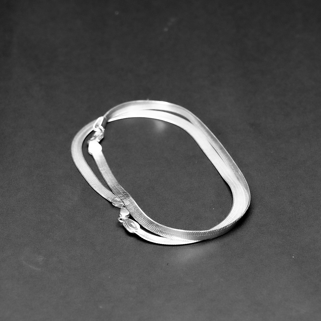 925 sterling silver snake Anklet for Women