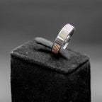 Textured Silver Band Ring