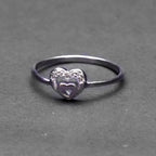 Double Heart Silver Ring Silver ring