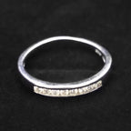 Minimal Crystal Bar Ring
