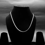 Minimal Silver Rope Chain Necklace