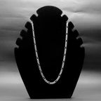 Silver Figaro Link Chain Necklace