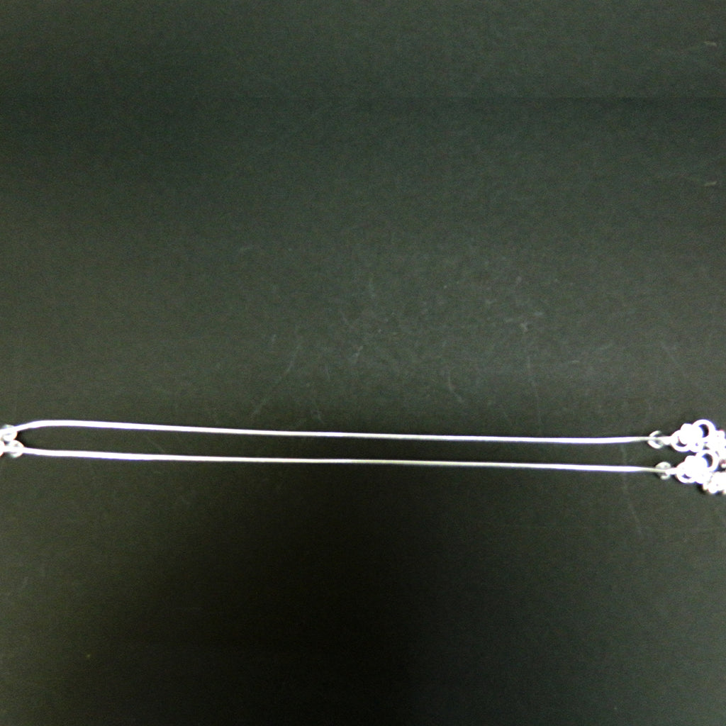 Sleek Sterling Silver Anklet