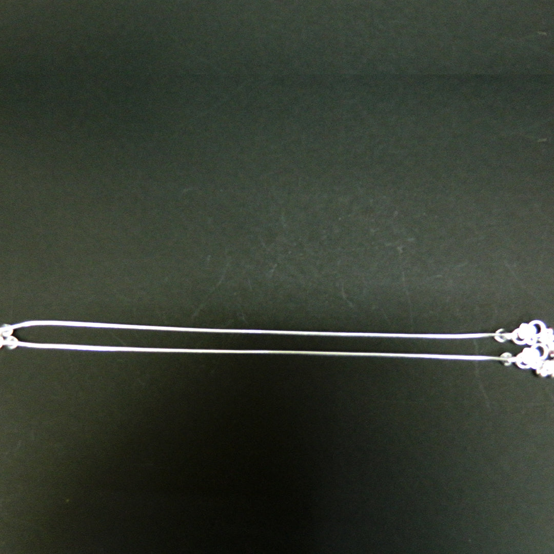 Sleek Sterling Silver Anklet