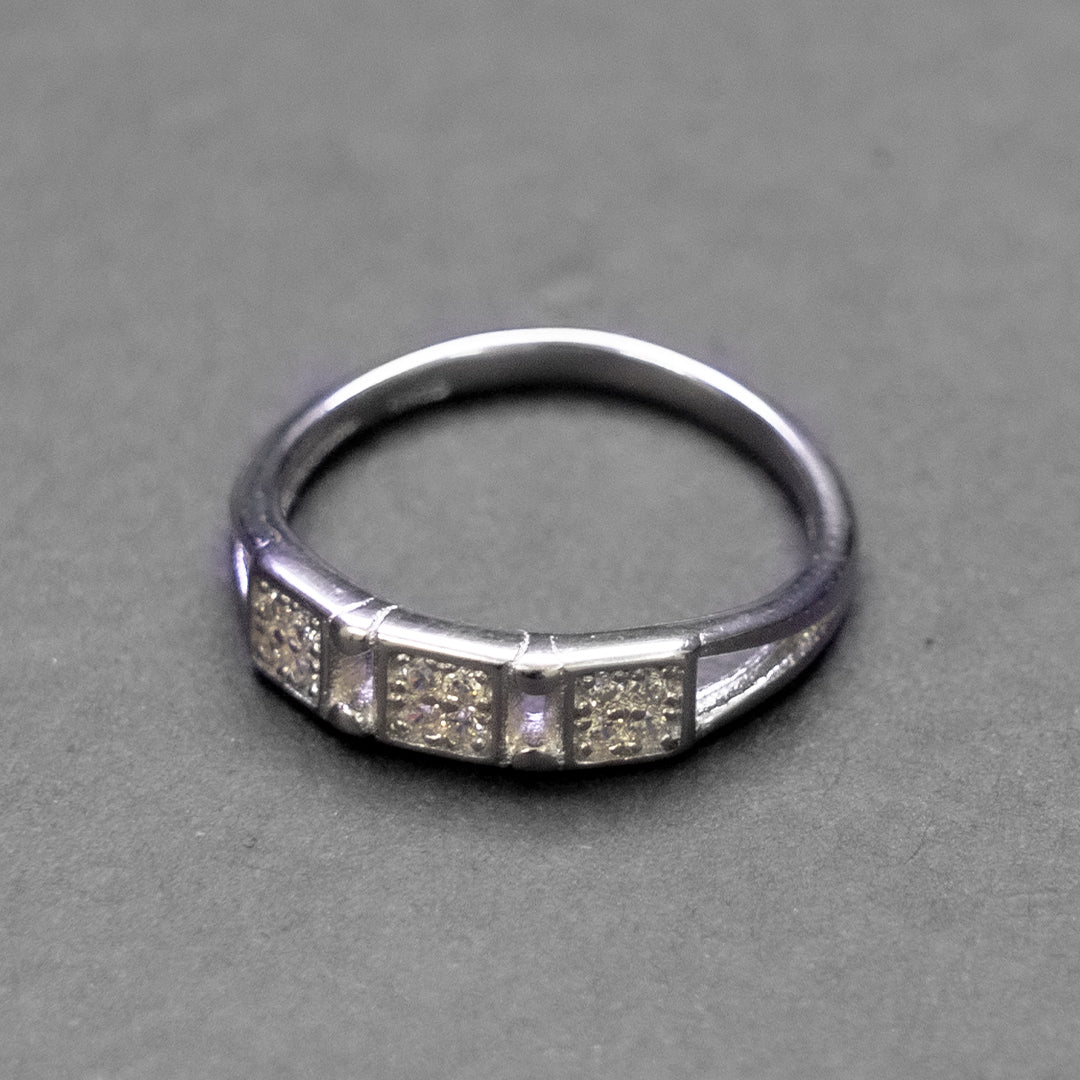 925 Sterling Silver Classic CZ Eternity Band Ring