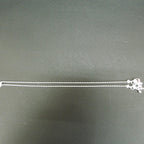 925 Sterling Silver Chain Anklet with Bead Cluster Charm