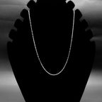 Simple Sterling Silver Sleek Chain Necklace for Her