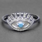 Evil Eye Silver Ring