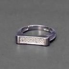 Flat Bar Silver Ring