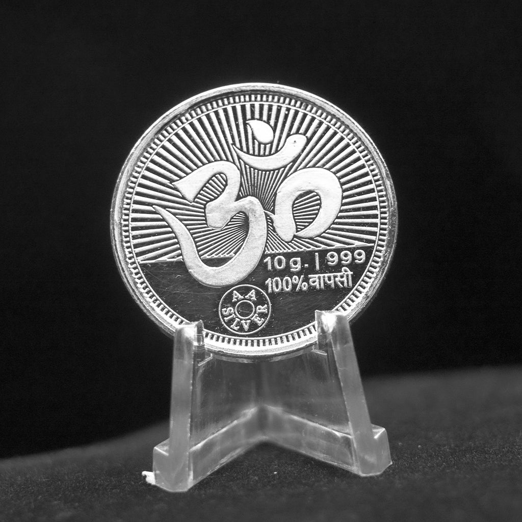 Om Symbol Pure Silver Coin