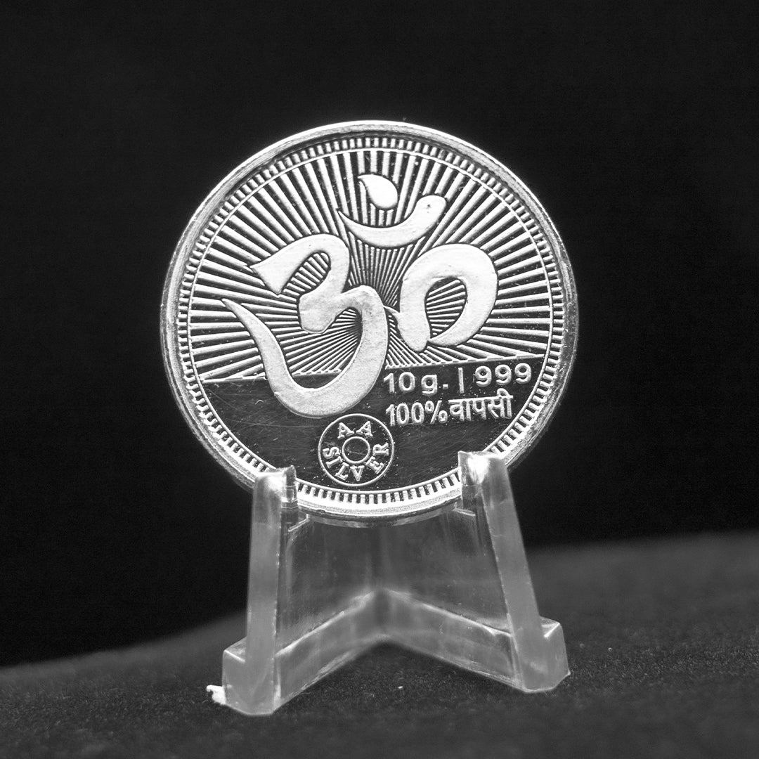 Om Symbol Pure Silver Coin