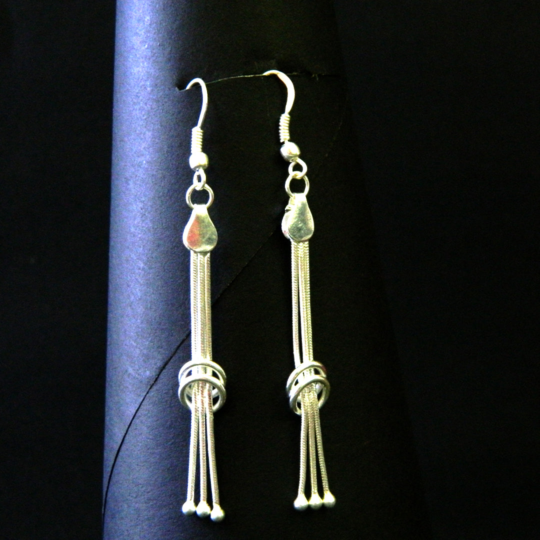 Triple Knot Dangling Earrings
