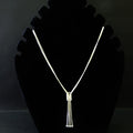 Box Link Tassel Knot Necklace