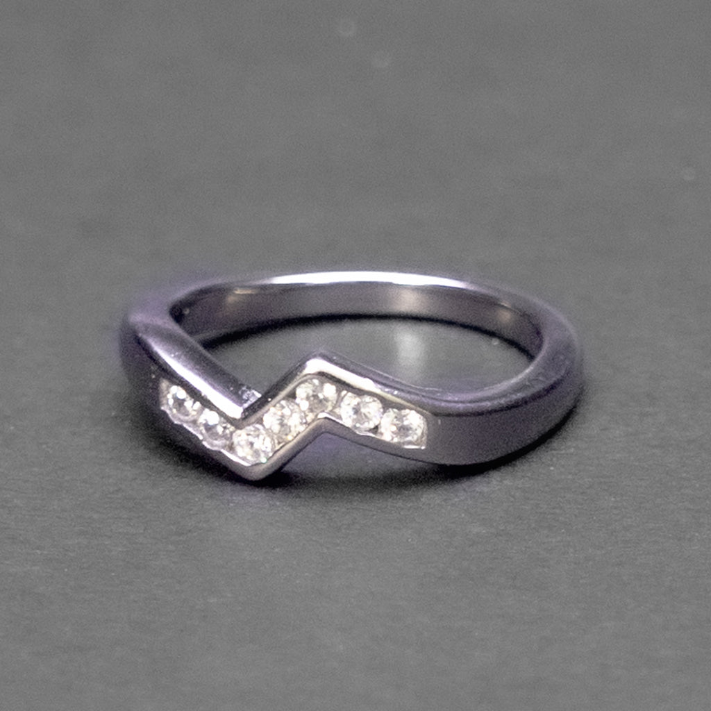 Chevron Silver Ring