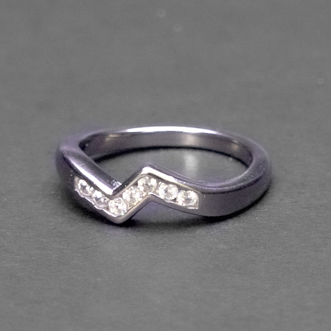 Chevron Silver Ring