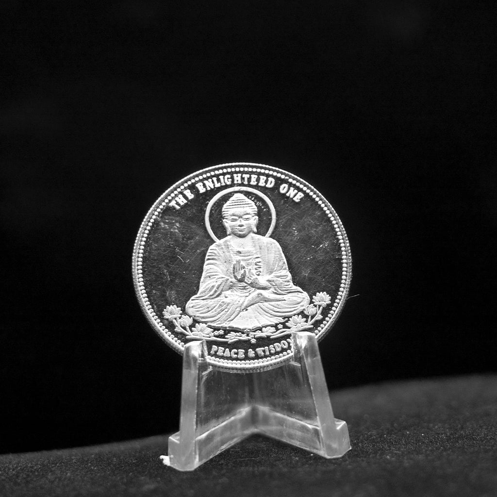 Buddha Meditation Pure Silver Coin