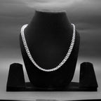 Silver Cuban Link Chain Necklace