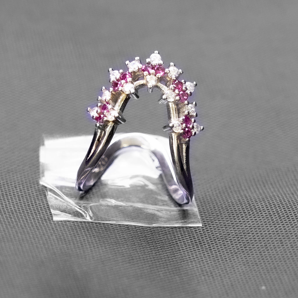 Blossom Arc silver  Ring