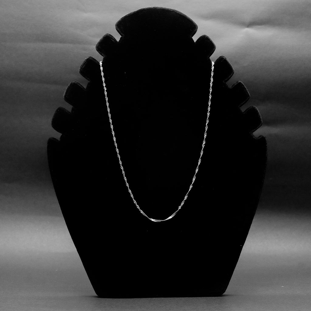 925 Sterling Silver Twisted Rope Chain Necklace