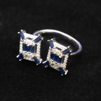 Minimalist Open Cuff Pave Ring
