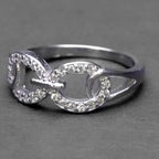925 Sterling Silver Infinity  Ring