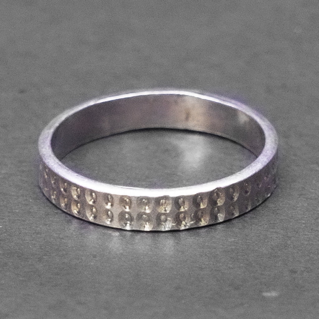 Half Eternity Silver Band Ring